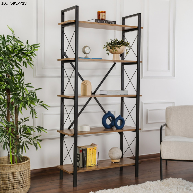 Стеллаж Mirage Meble Elysian (Walnut/Black)