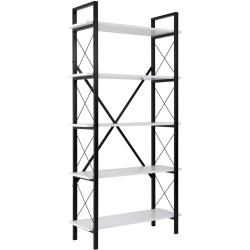 Etajera Mirage Meble Elysian (White/Black) Thumb