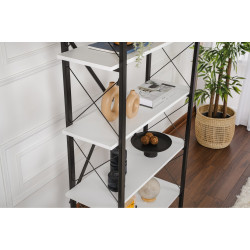 Etajera Mirage Meble Elysian (White/Black) Thumb