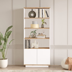 Etajera Mirage Meble FR16-Aw (White/Atlantic Pine)