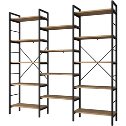 Etajera Mirage Meble HC107 (Walnut/Black) Thumb