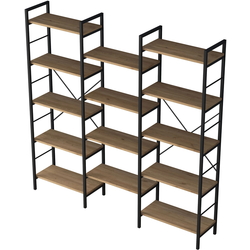 Etajera Mirage Meble HC107 (Walnut/Black) Thumb