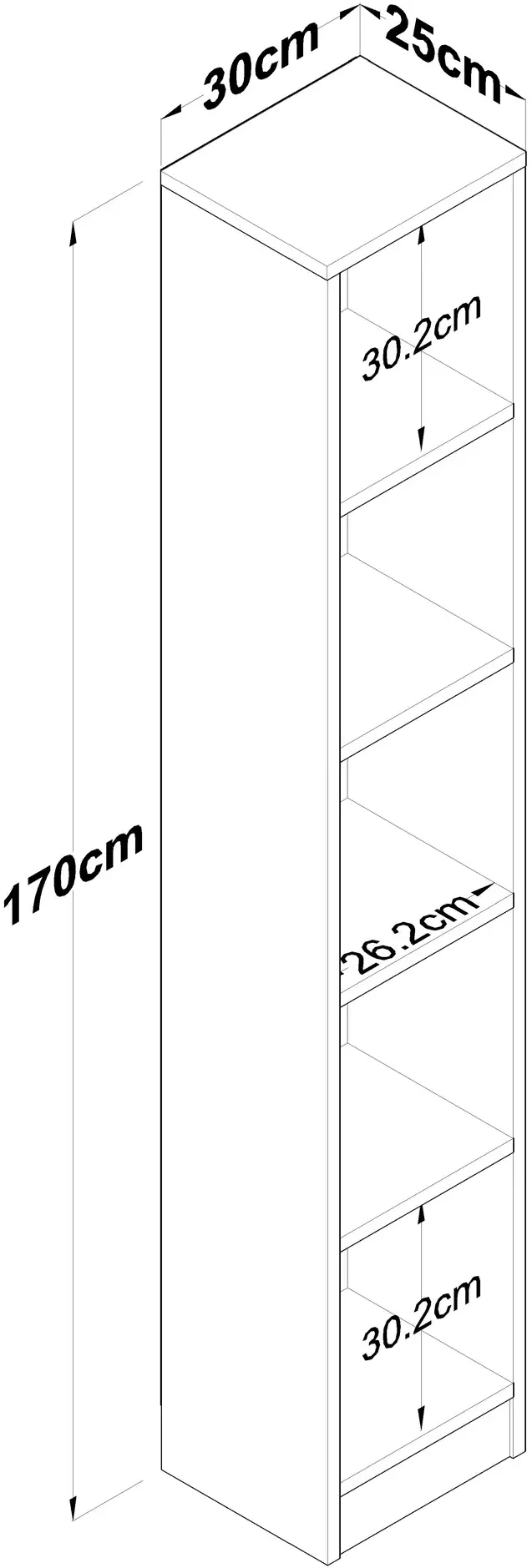Стеллаж Mirage Meble HC114 (Walnut)