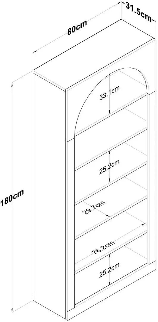 Etajera Mirage Meble HC116 (White)
