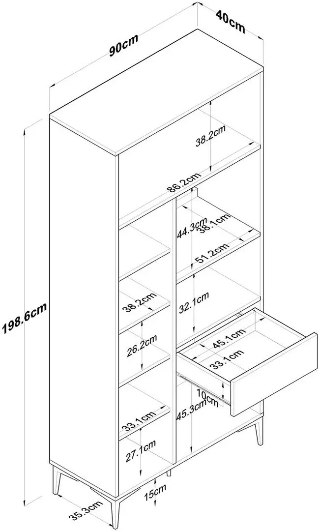 Bufet Mirage Meble JE165 (White)