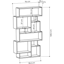 Etajera Mirage Meble Karmato (Anthracite) Thumb