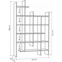 Стеллаж Mirage Meble Manco (Anthracite) Thumb