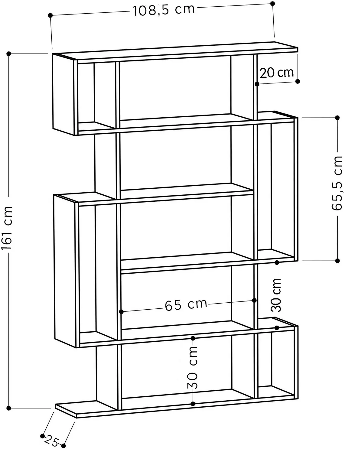 Etajera Mirage Meble Mito (White)