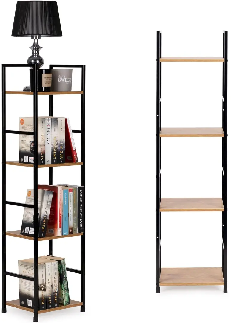 Etajera Modern Home CWJ3024112L 23.5x29x113cm (Brown/Black)