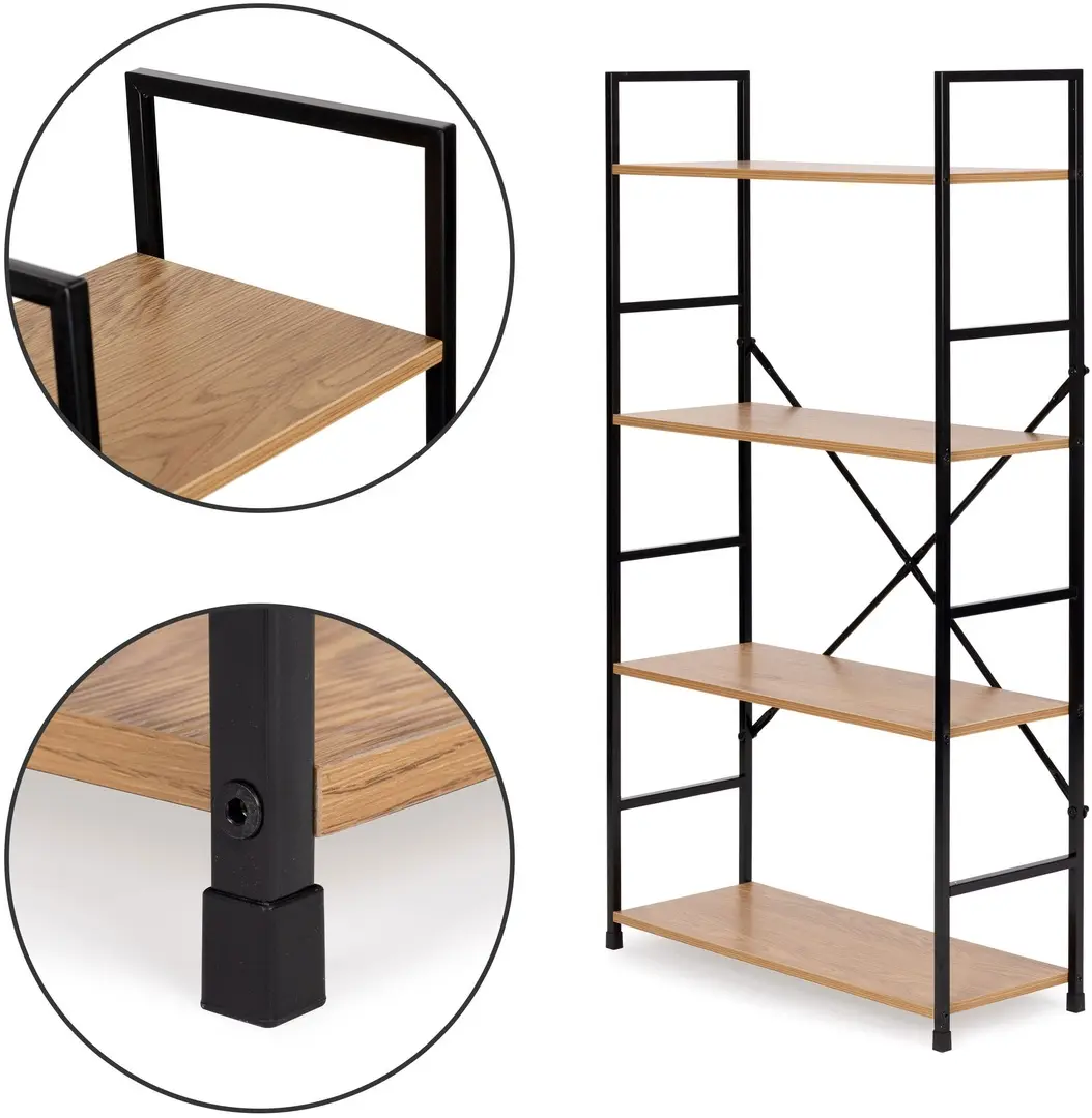 Etajera Modern Home CWJ6024112LG 23.5x58.5x113cm (Brown/Black)