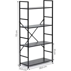 Etajera Modern Home CWJ6024112LG (Black) Thumb