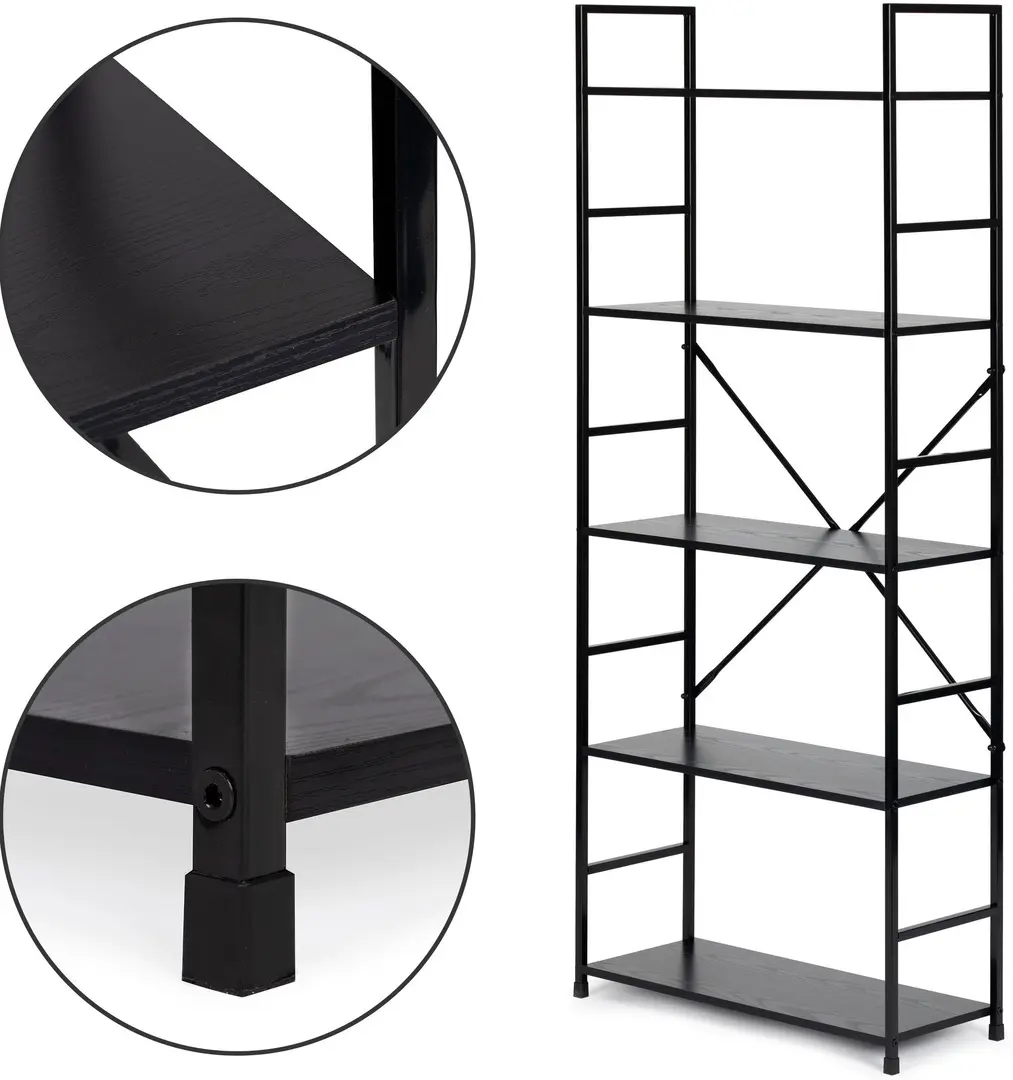 Etajera Modern Home CWJ6024144LG 23.5x58.5x144.5cm (Black)