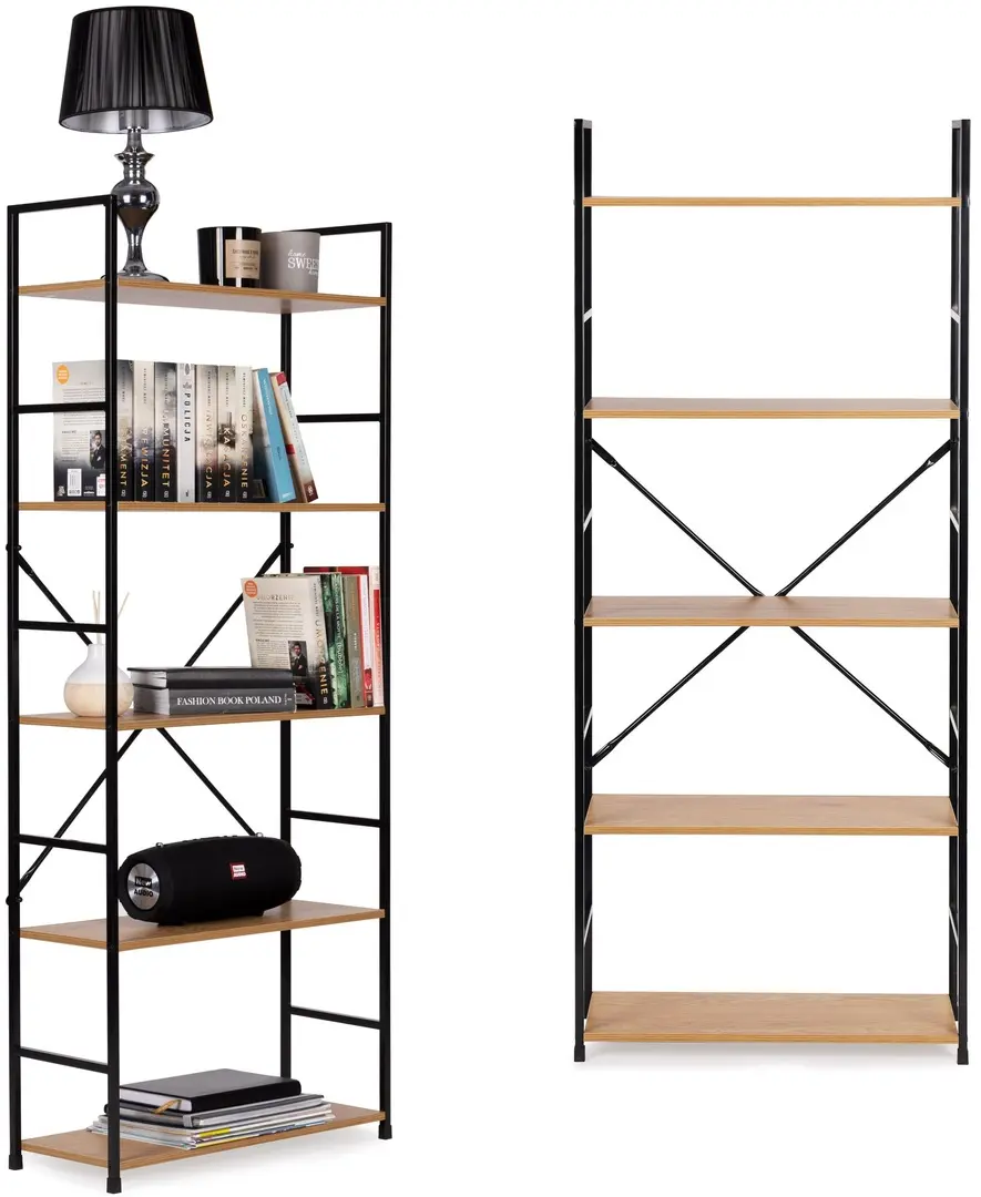 Etajera Modern Home CWJ6024144LG 23.5x58.5x144cm (Brown/Black)