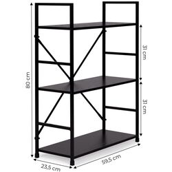 Etajera Modern Home CWJ602480LG (Black) Thumb