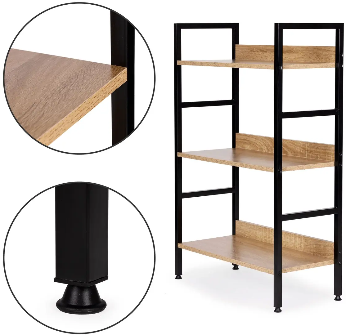 Etajera Modern Home CWJ602893CL 27.5x60x93cm (Brown/Black)