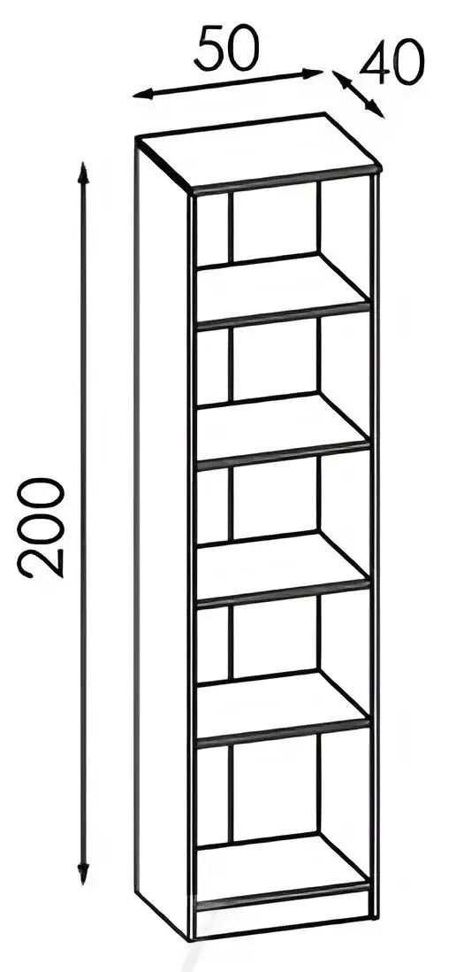 Etajera Modern Komfi 50cm (Craft Oak White)