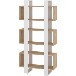 Стеллаж Пехотин 18 (Дуб Сонома/Белый) Thumb