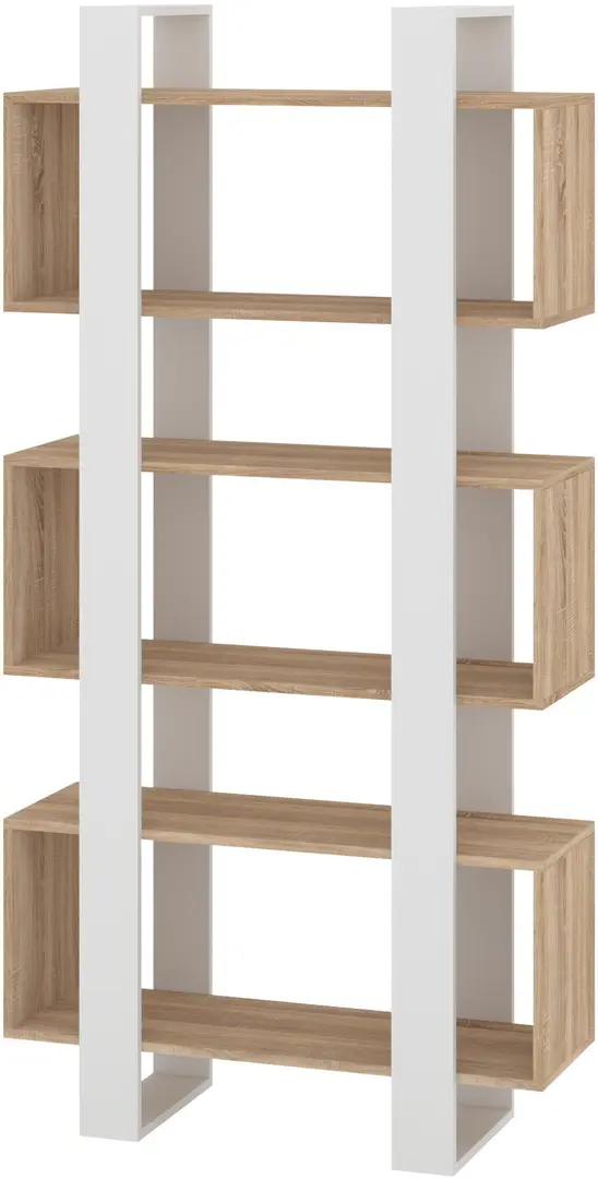 Стеллаж Пехотин 18 (Дуб Сонома/Белый)