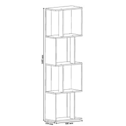 Etajera Пехотин 8 (White Craft Oak) Thumb