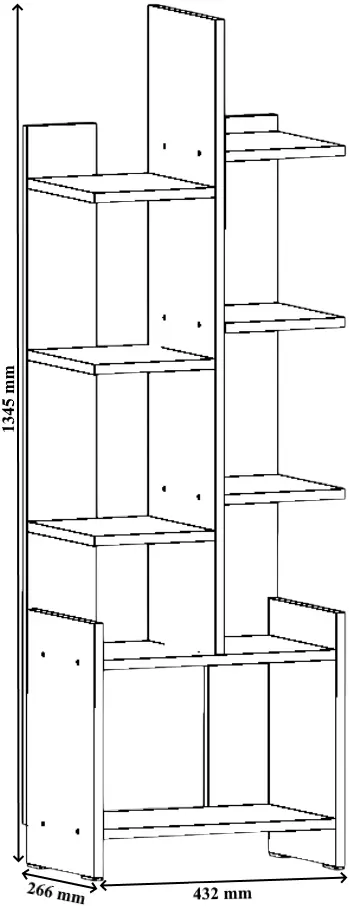 Etajera Пехотин 9 (White Craft Oak)