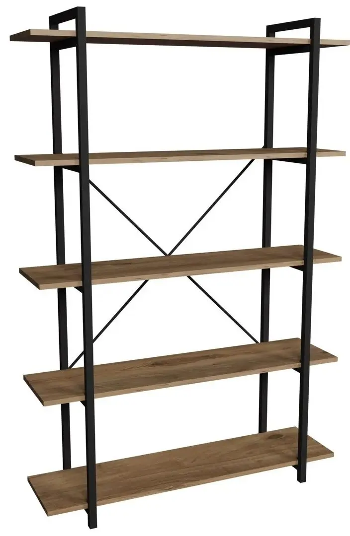 Стеллаж Prestige 5 Layer Wide 180x120x34 (Pine/Black)