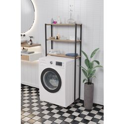 Etajera Prestige 70x21x150 3 rafturi (Pine/Black) Thumb