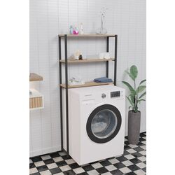 Стеллаж Prestige 70x21x150 3 полки (Pine/Black)