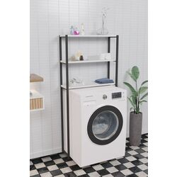 Стеллаж Prestige 70x21x150 3 полки (White/Black)