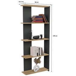 Etajera Prestige Aeris 5 Layer 170 (Anthracite/Pine) Thumb