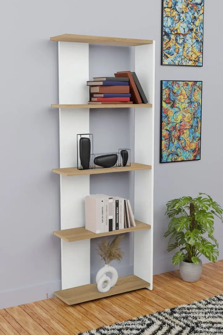 Etajera Prestige Aeris 5 Layer 170 (White/Pine)