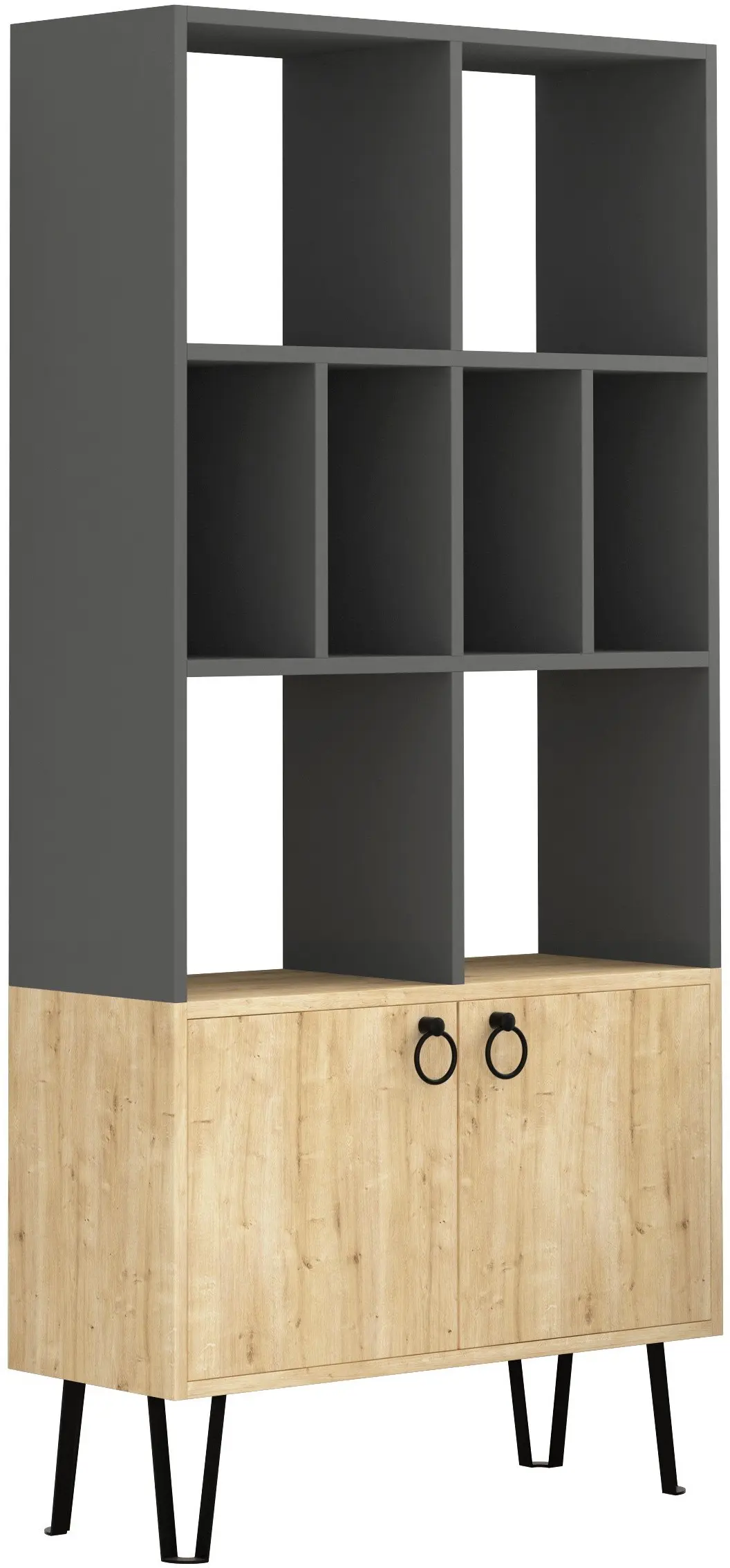 Etajera Showdeko Bene (Anthracite/Oak) - 3