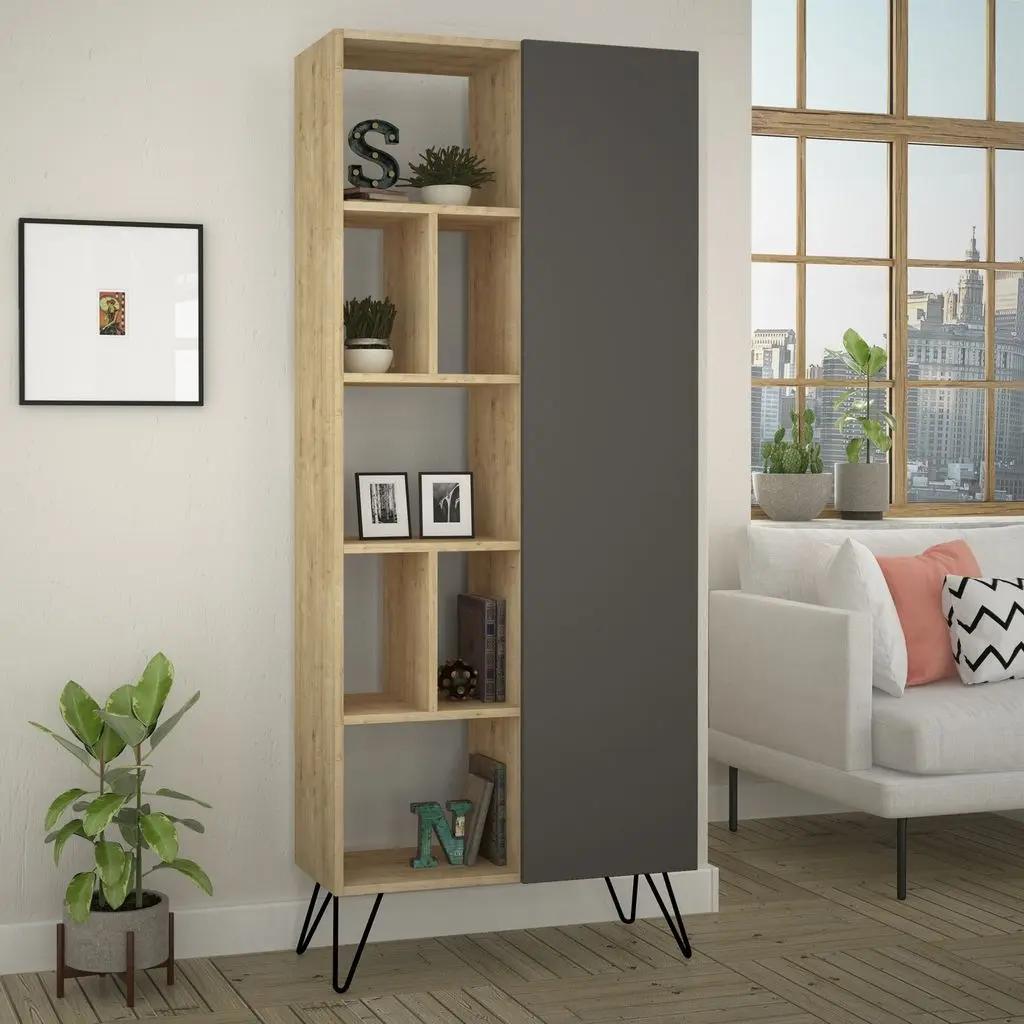 Etajera Showdeko Jedda (Oak/Anthracite)