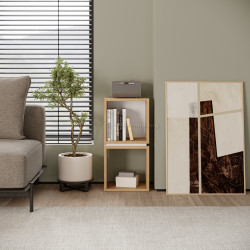 Etajera Showdeko Lofty 2 (Sapphire Oak/White)