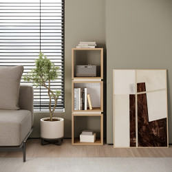 Etajera Showdeko Lofty 3 (Sapphire Oak/White)