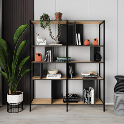 Etajera Showdeko Maxi (Oak/Black)