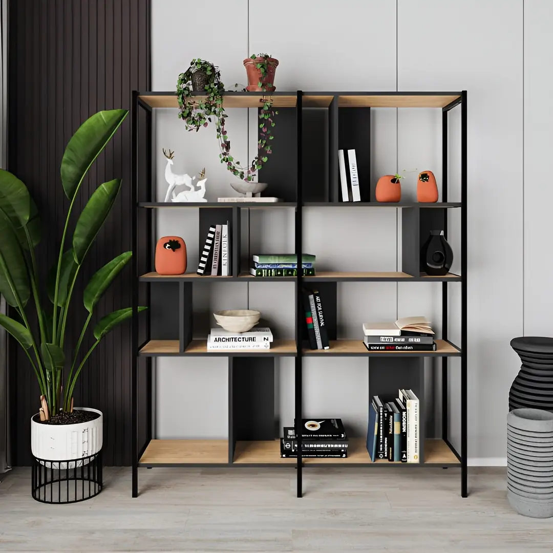 Etajera Showdeko Maxi (Oak/Black)