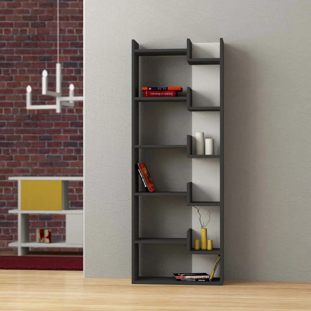 Etajera Showdeko Oppa (Anthracite/White)