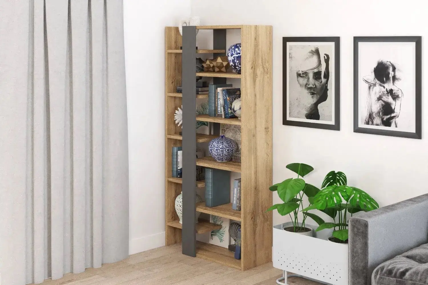 Стеллаж Signal Combo (Wotan Oak/Anthracite)