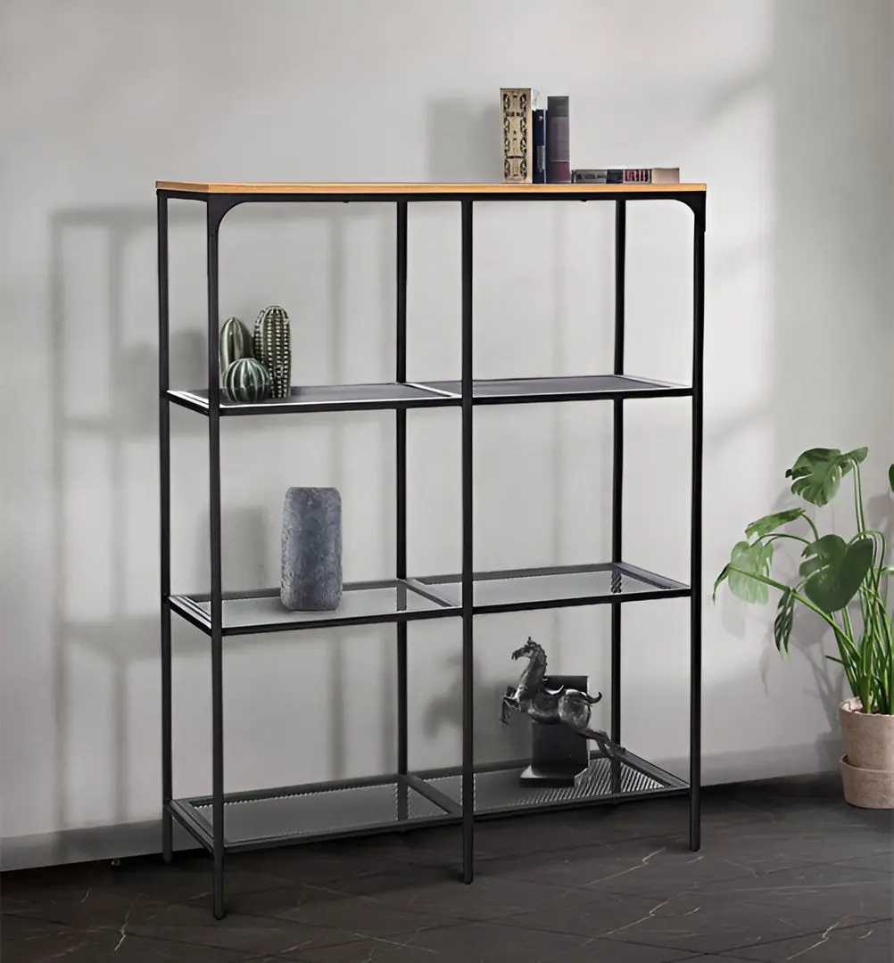 Etajera Signal Lex A (Oak/Black)