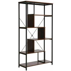 Etajera Signal Net A (Walnut Dark/Black) Thumb