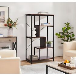 Etajera Signal Net B (Walnut Dark/Black)