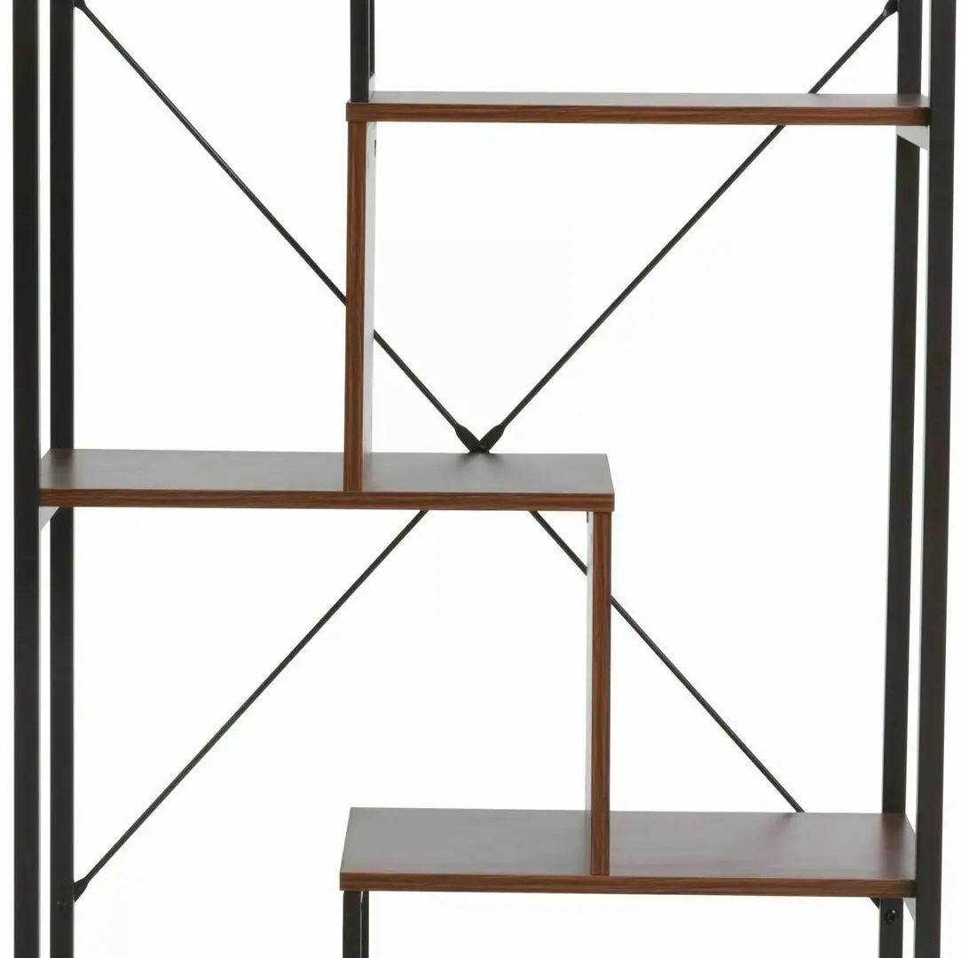 Etajera Signal Net B (Walnut Dark/Black)