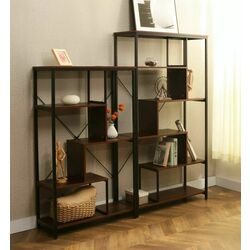 Etajera Signal Net B (Walnut Dark/Black) Thumb