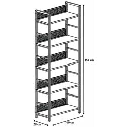 Стеллаж Signal Raw R5 (Oak/Black) Thumb