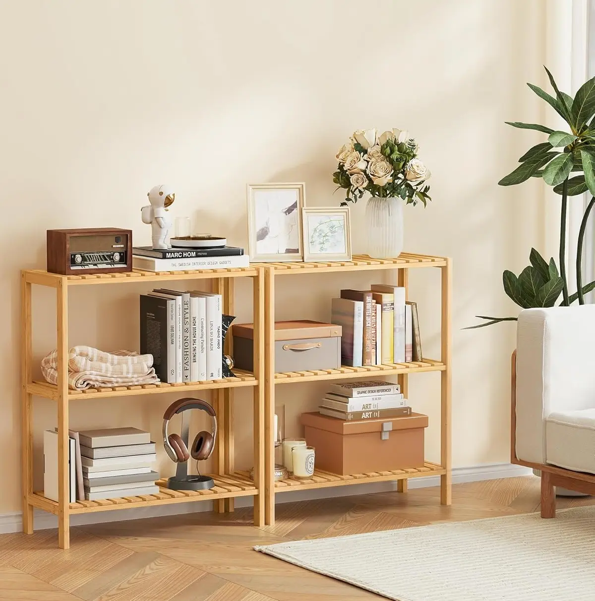 Стеллаж Songmics BCB33Y (Bamboo) - 4