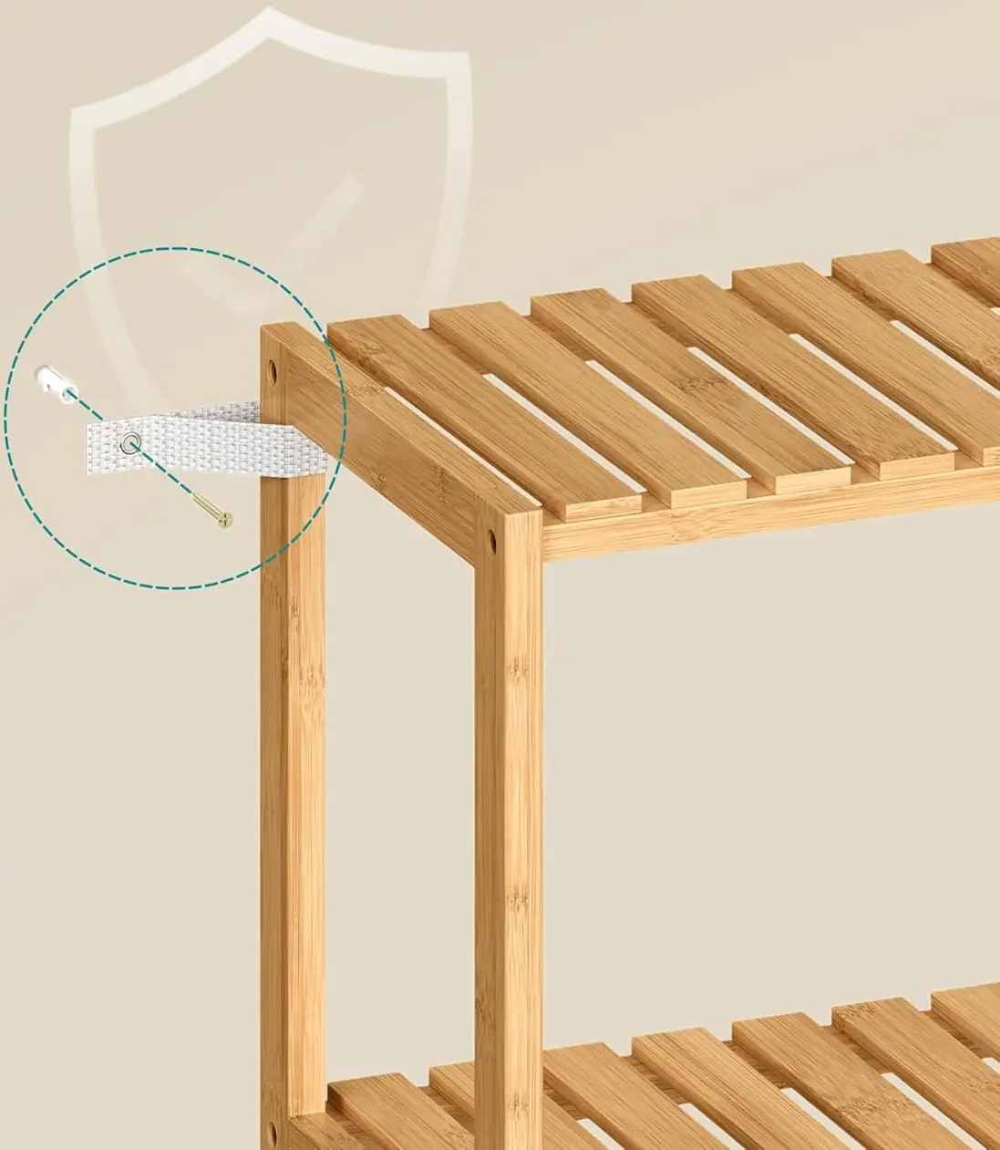 Стеллаж Songmics BCB33Y (Bamboo) - 5