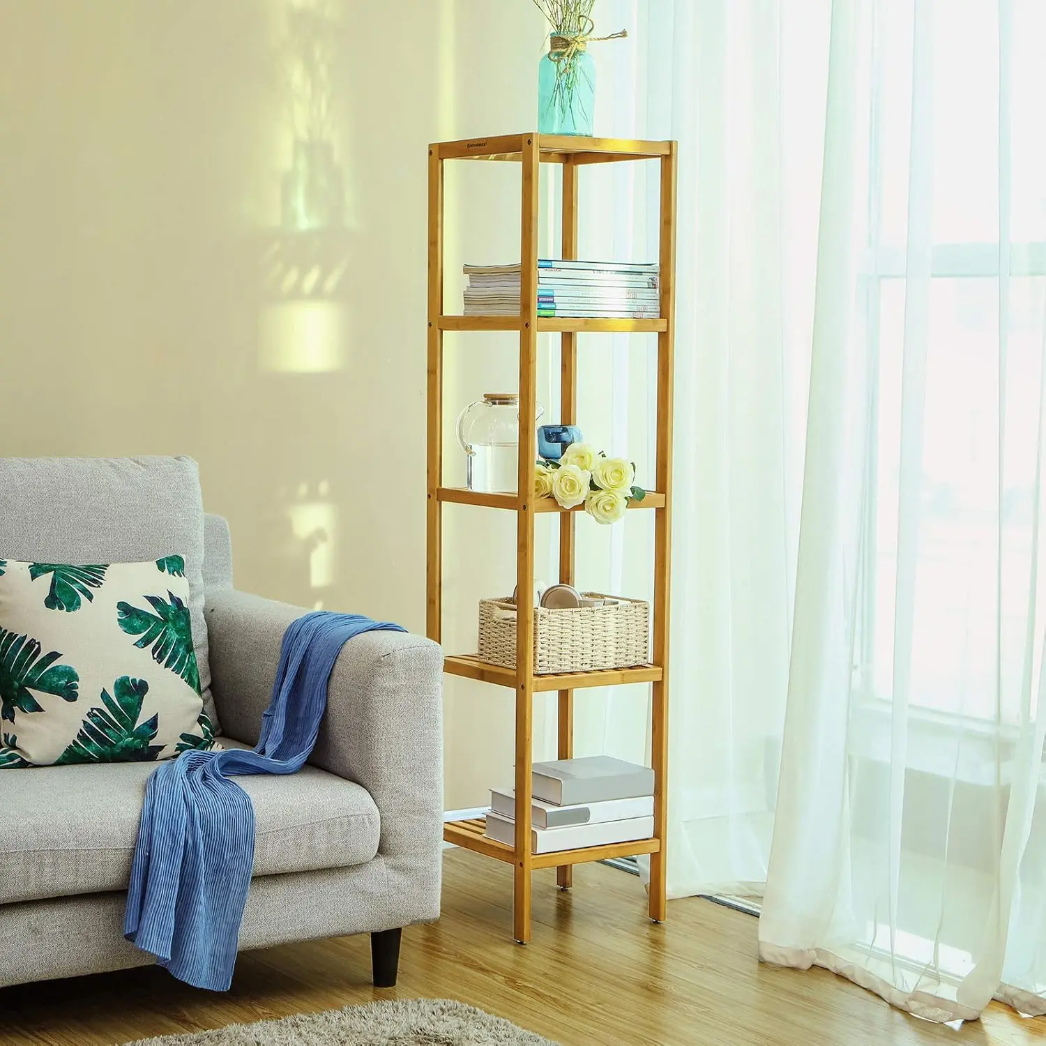 Etajera Songmics BCB55Y (Bamboo) - 5