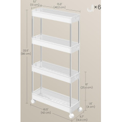 Стеллаж Songmics KSC08WT (White) Thumb