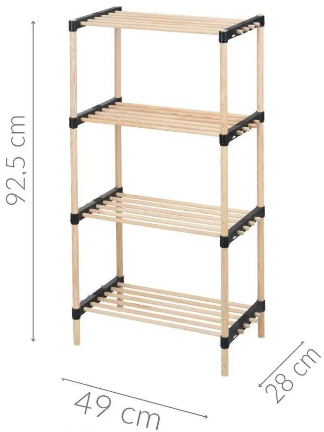 Etajera Storage Solutions 48406 (Natural)