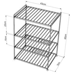 Etajera Teknotel EG206 (Black) Thumb
